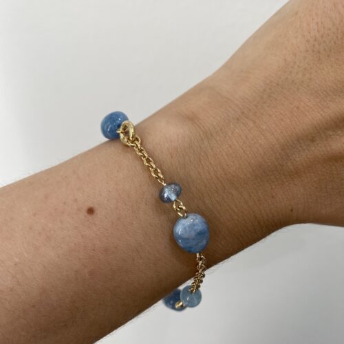Armbånd med aquamariner