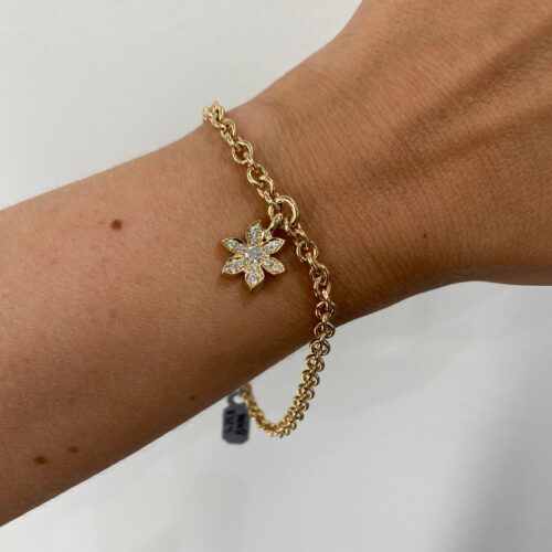 Armbånd med hjulkrone vedhæng