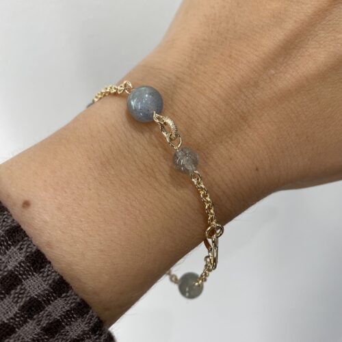Armbånd med labradoritter