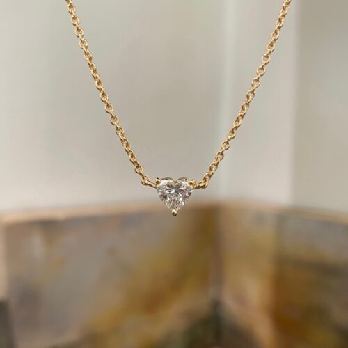 Guldkæde med diamant