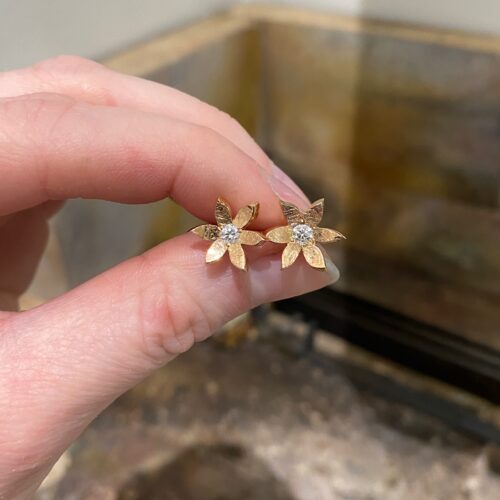 Mellem hjulkrone i rosa guld