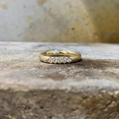Alliance ring med 5 brillanter